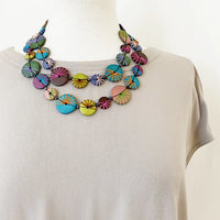 Collier Palmier Long Coloré