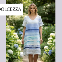 Robe en Lin Aqua Avec Manches