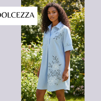 Robe Lignée Bleue
