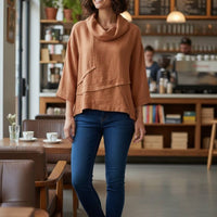 Chemisier en Lin Ocre