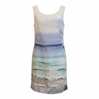 Robe en Lin Aqua