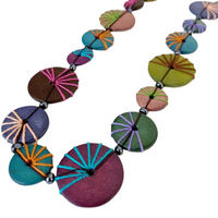 Collier Palmier Long Coloré