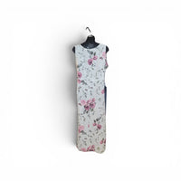 Blue Flowers Linen Dress