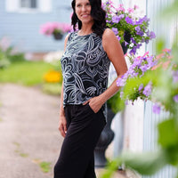 Camisole Sunrise Noir et Blanc