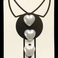 Detachable Decorative Buttons "Hearts"