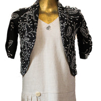 Black Embroidered Pivot Bolero