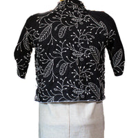 Black Embroidered Pivot Bolero