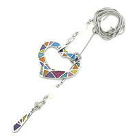 Collier Lariat Tangram Pastel