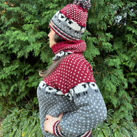 Tuque Blanc Mouton Rouge