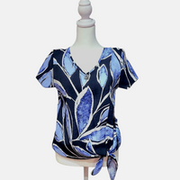 Chandail Cap-Chat Imprimé Bleu