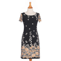 Gold and Black Classic Dress