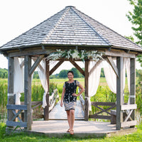 Gold and Black Classic Dress