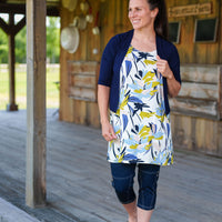 Capri Lindy Denim Bleu