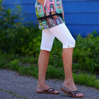 White Corsaire Leggings