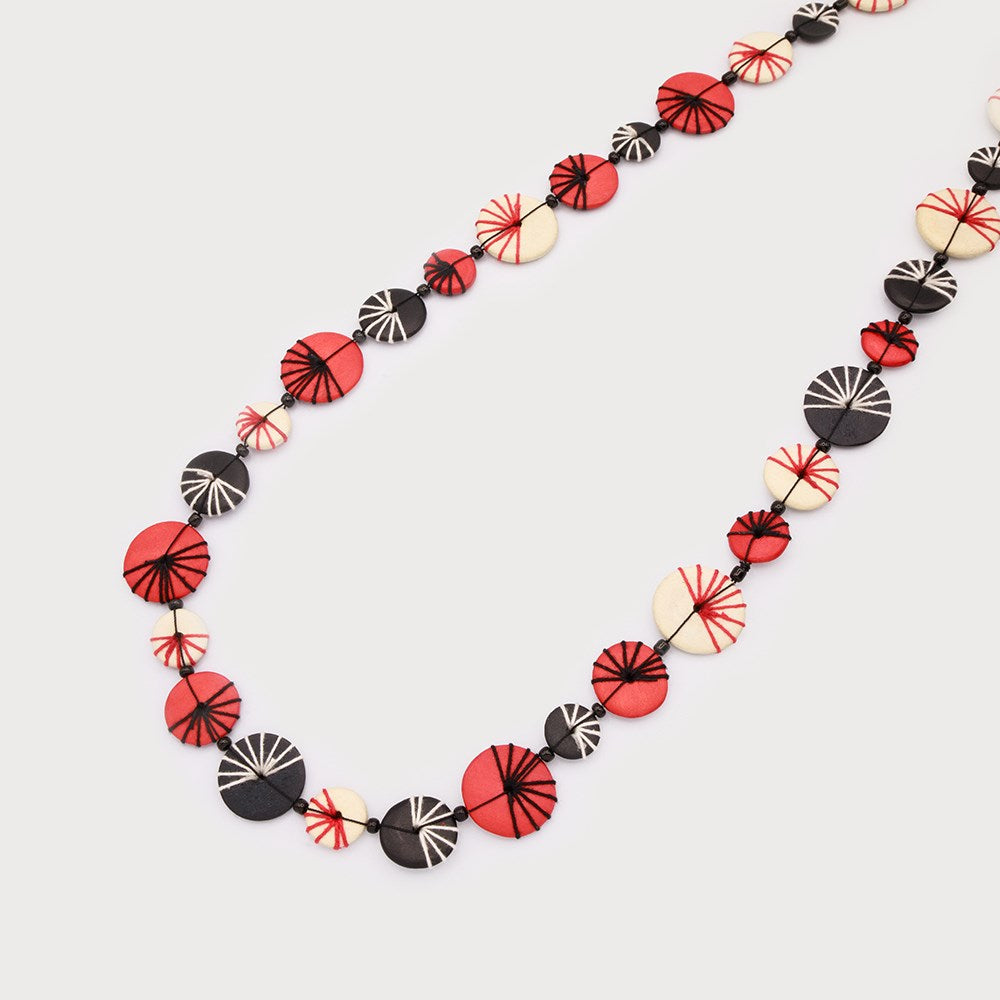 Long Blue Palm Necklace