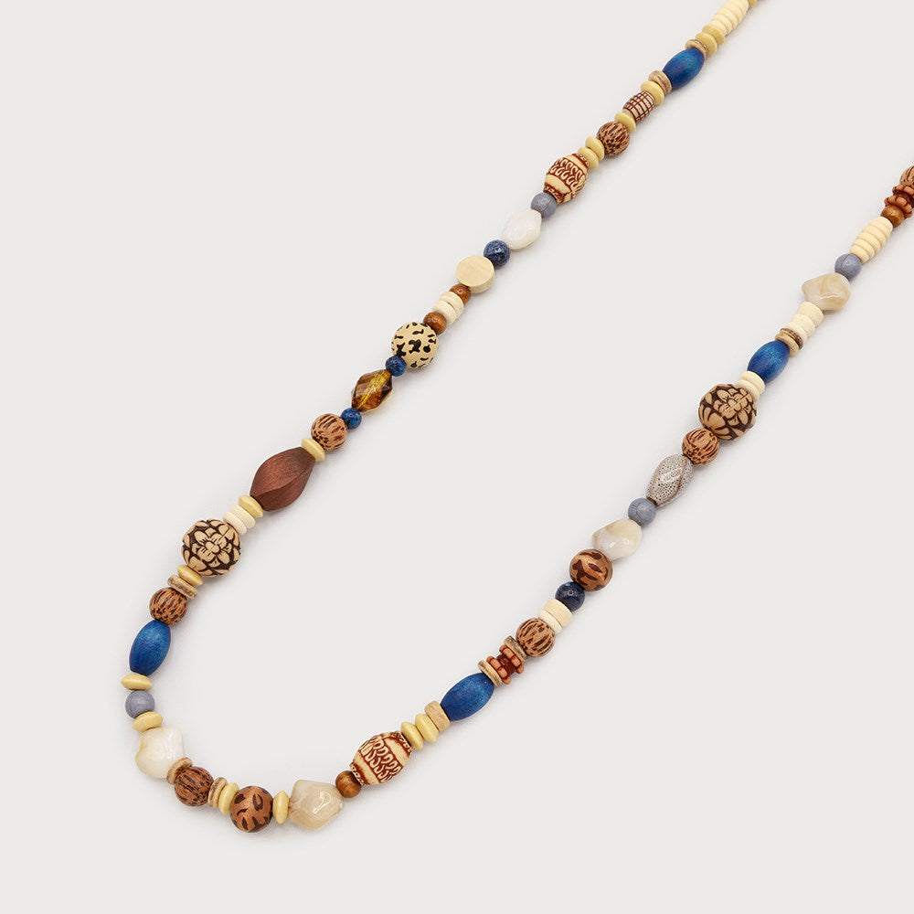 Red Wood Accent Necklace