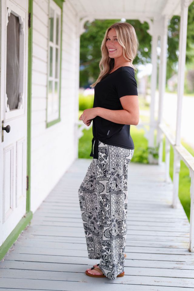 Black Tropical T-Shirt