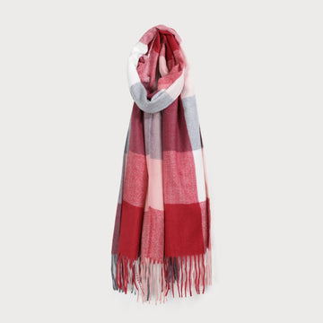 Foulard Carrelé Rouge