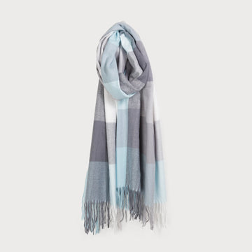 Foulard Carrelé Bleu