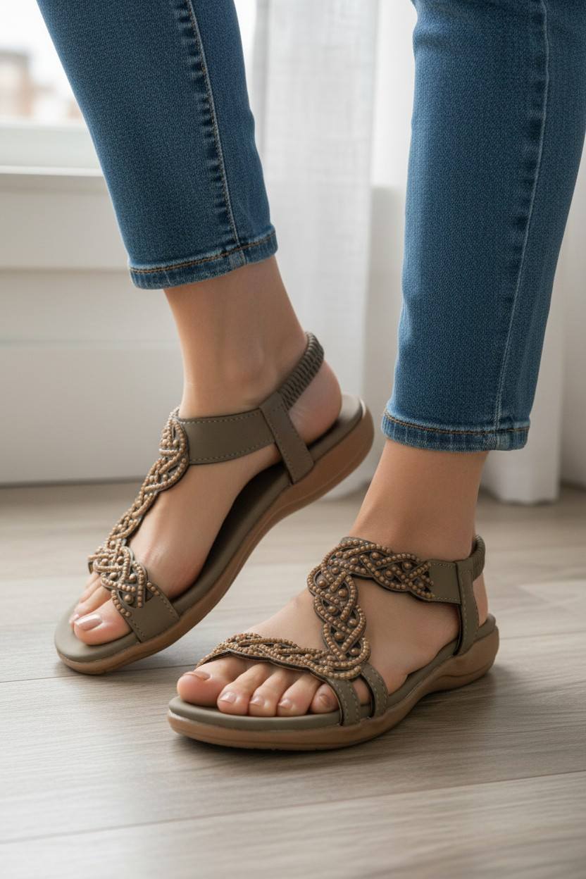 Sandales Roxanne Kaki