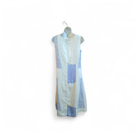 Robe Lin Bleue et Blanche