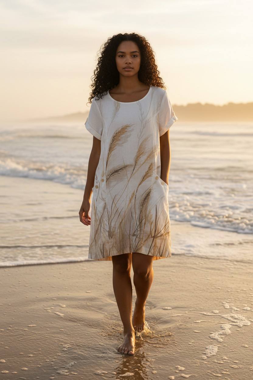 Natural Linen Dress