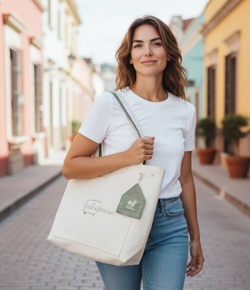 Sacs Blanc Mouton en lin