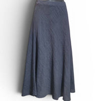 Navy Linen Skirt