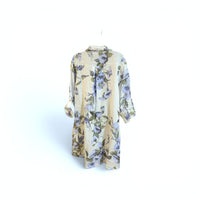 Floral Linen Button Down Dress