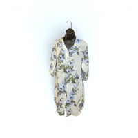 Floral Linen Button Down Dress