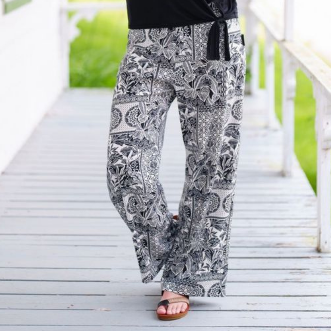 Palazo Mango Noir et Blanc