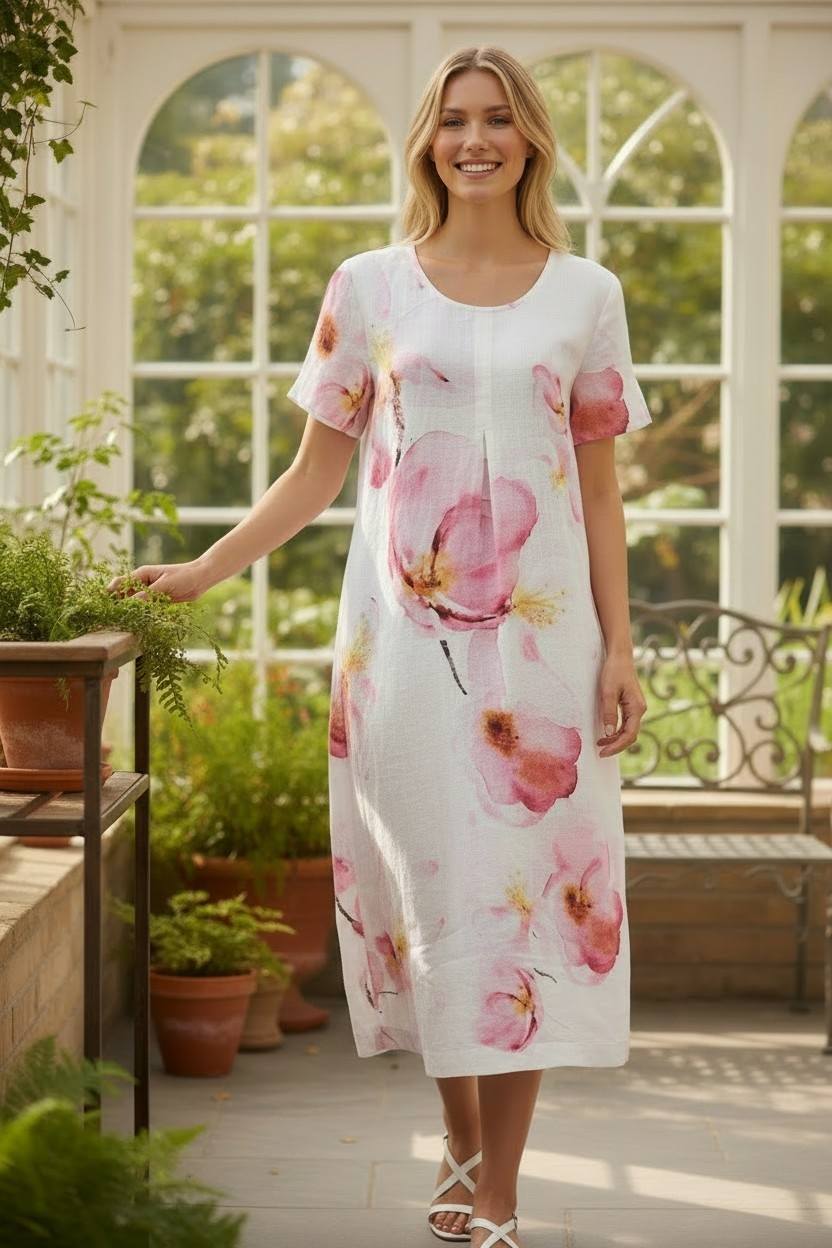 Romantique Linen Dress