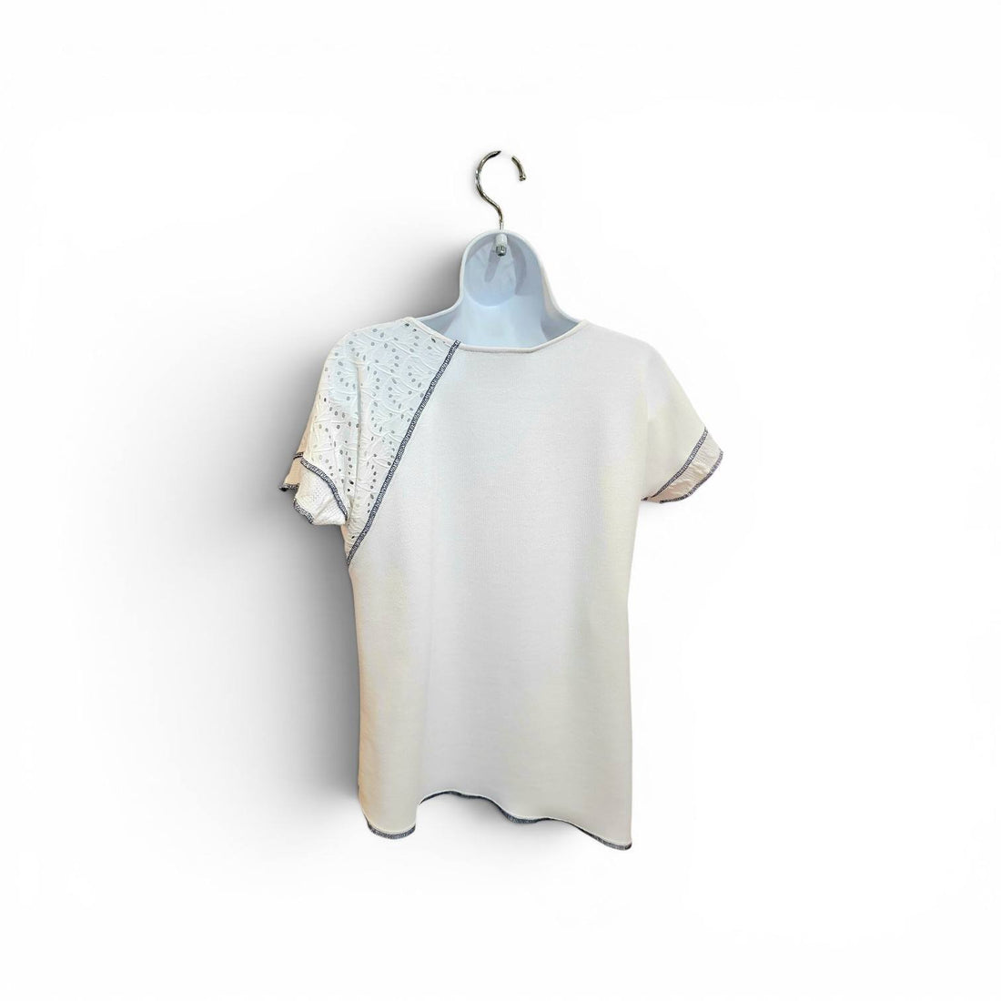 Coco White and Navy Top
