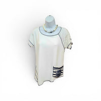 Coco White and Navy Top