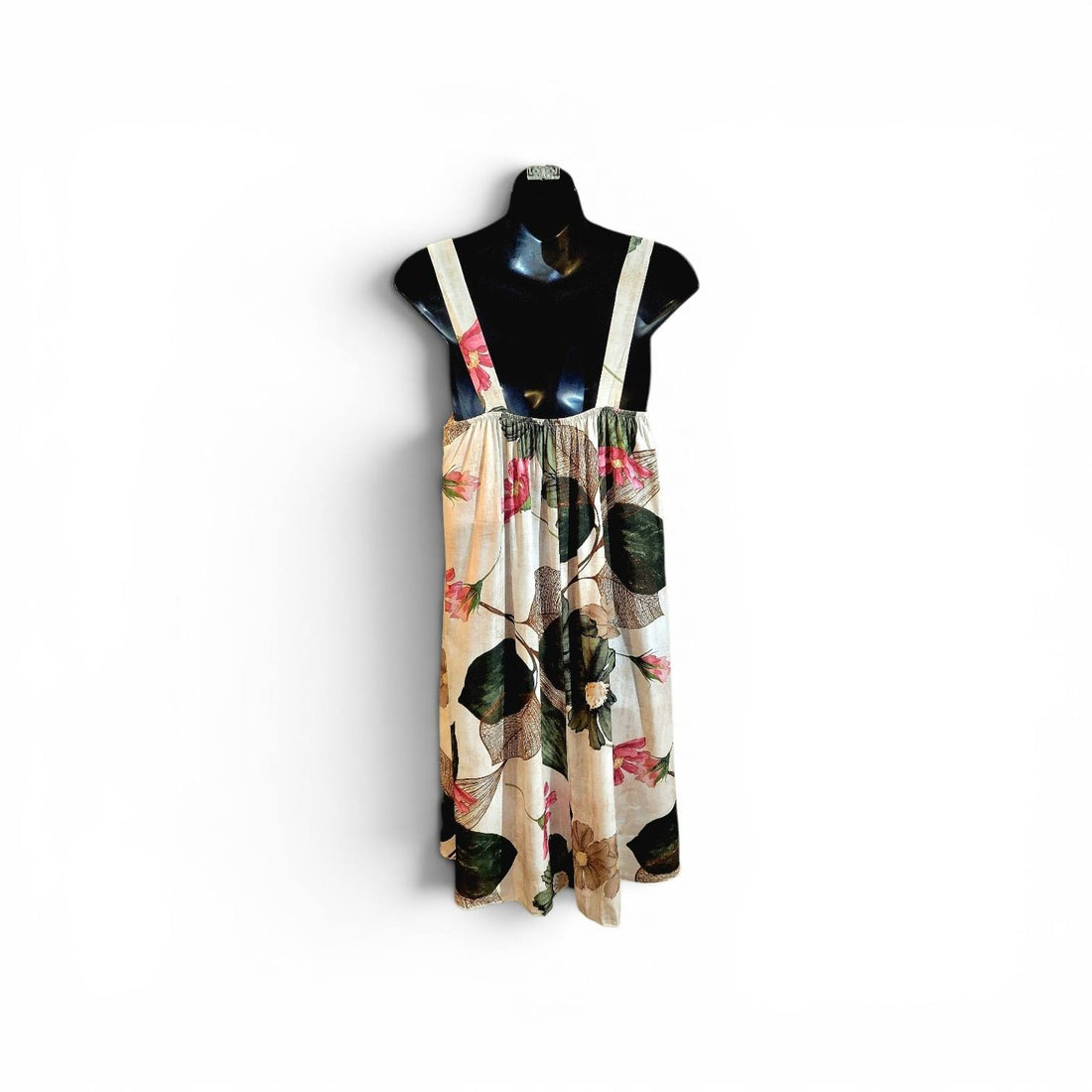 Blue Flowers Linen Dress
