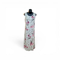 Blue Flowers Linen Dress