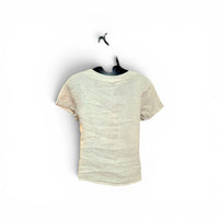 Chemisier Manches Courtes en Lin Beige