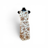 Blue Flowers Linen Dress