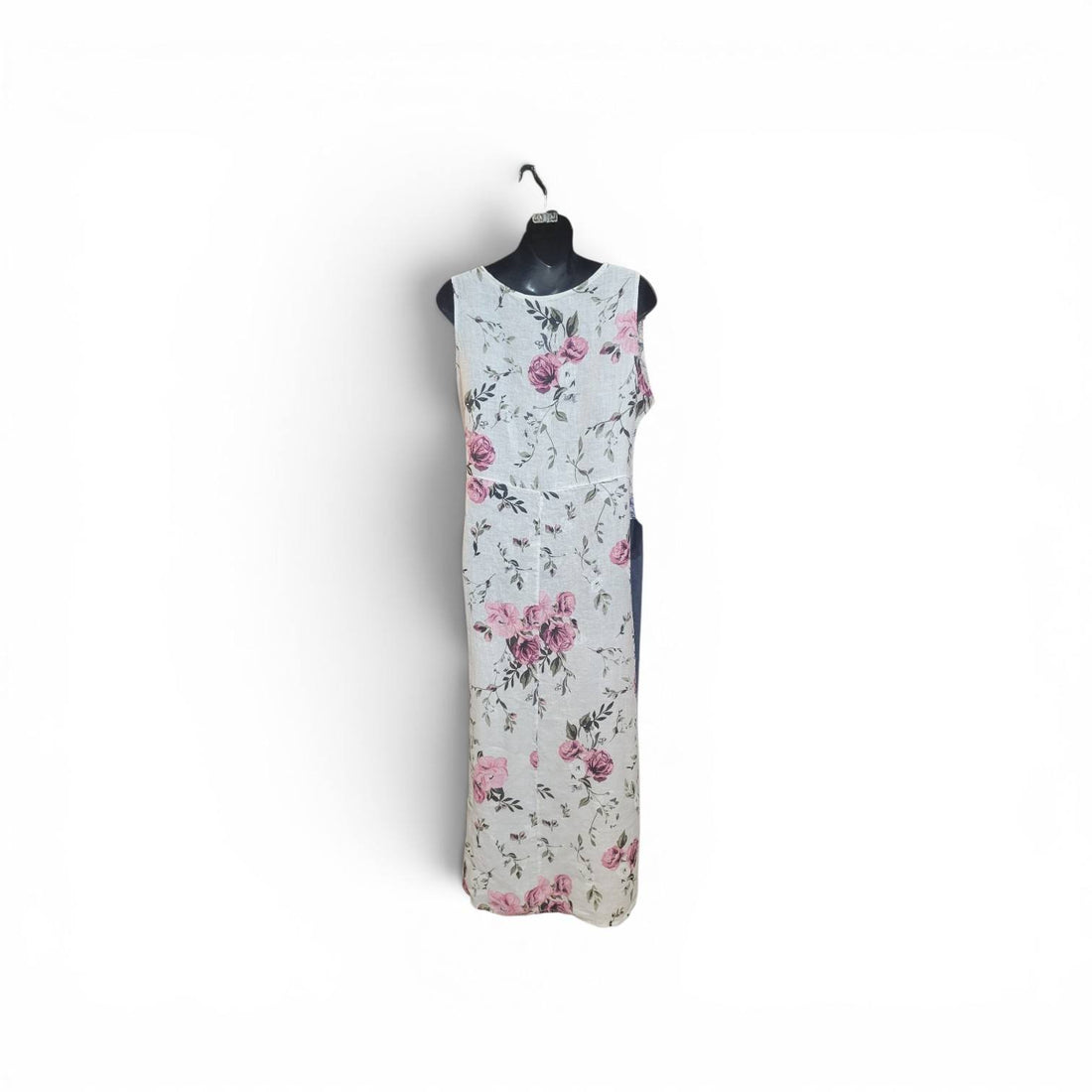 Blue Flowers Linen Dress