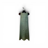 Blue Flowers Linen Dress