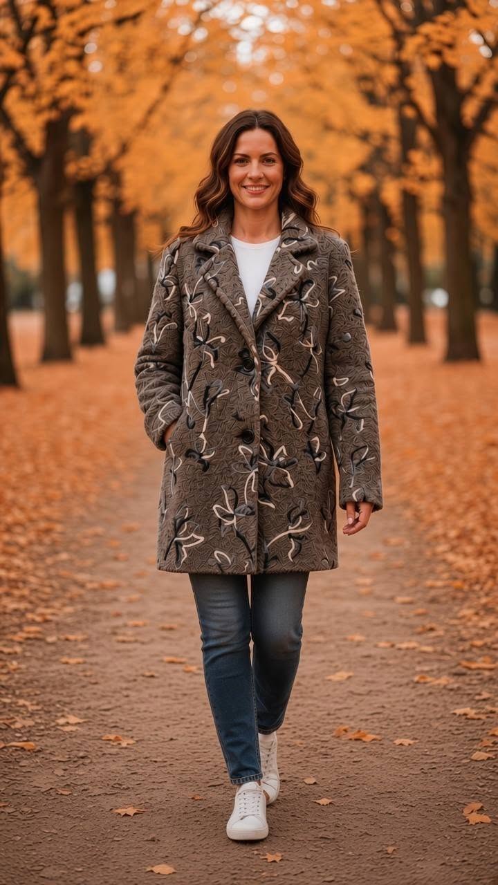 Manteau d'Automne Sofia Gris