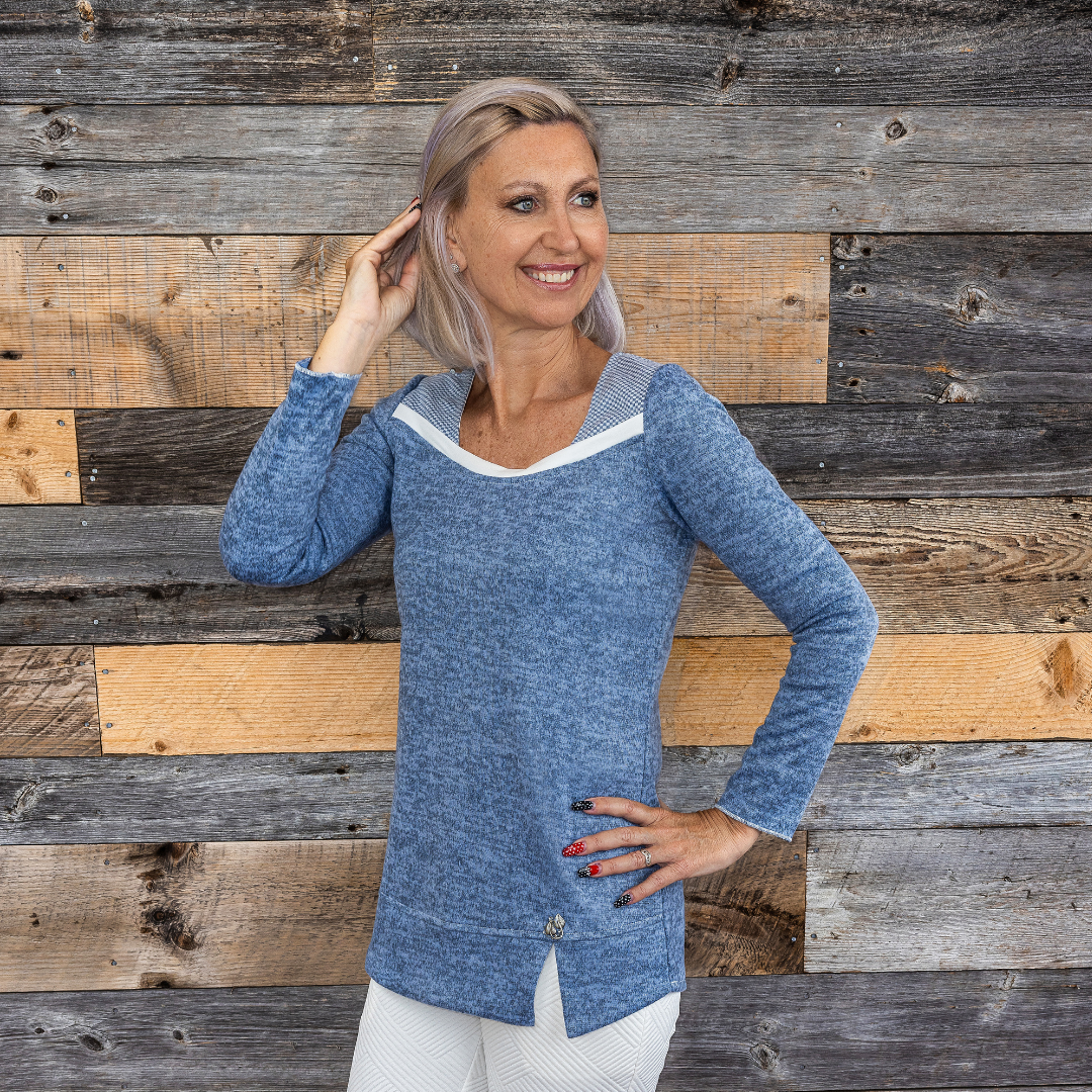 The Blue Wolfe Sweater-Tunic