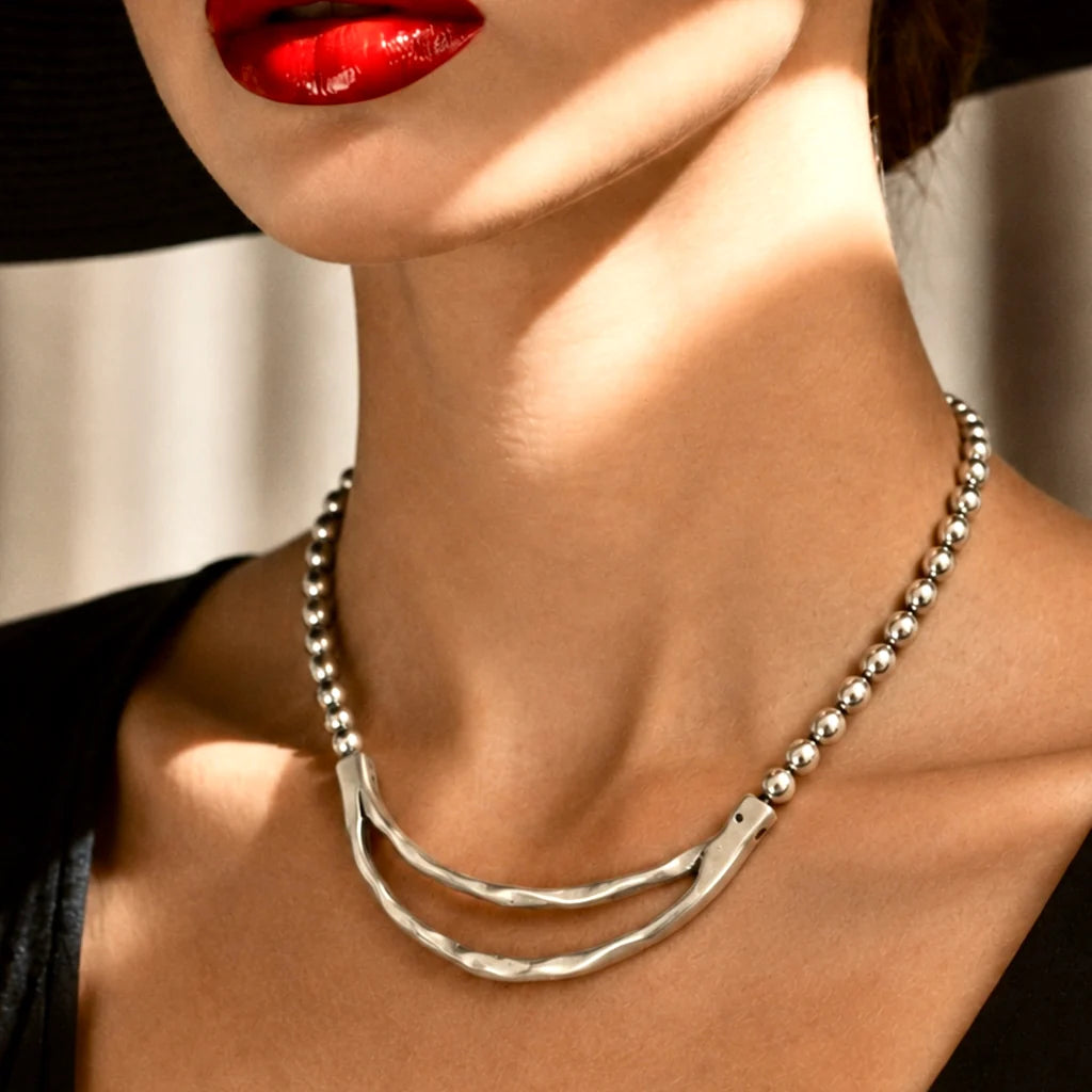 Tangram Pastel Lariat Necklace