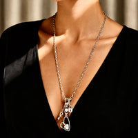 Tangram Pastel Lariat Necklace