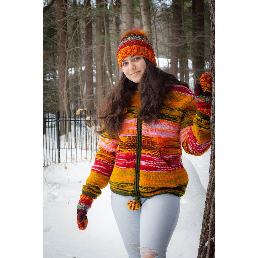 Tuque Victoria Multi-Orange