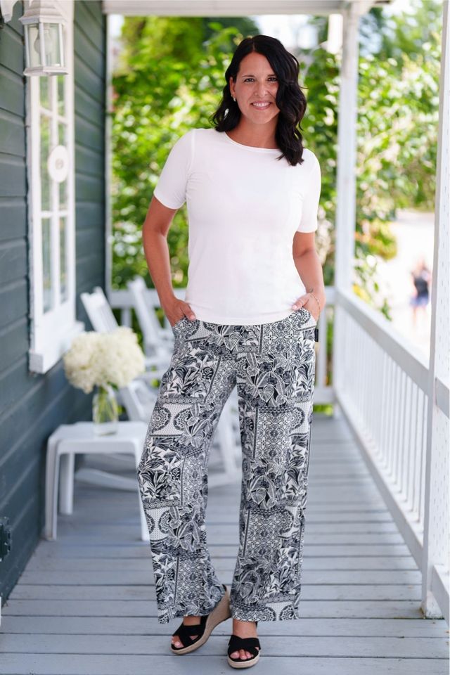 Palazo Mango Noir et Blanc