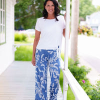 Blue and White Coco Palazo