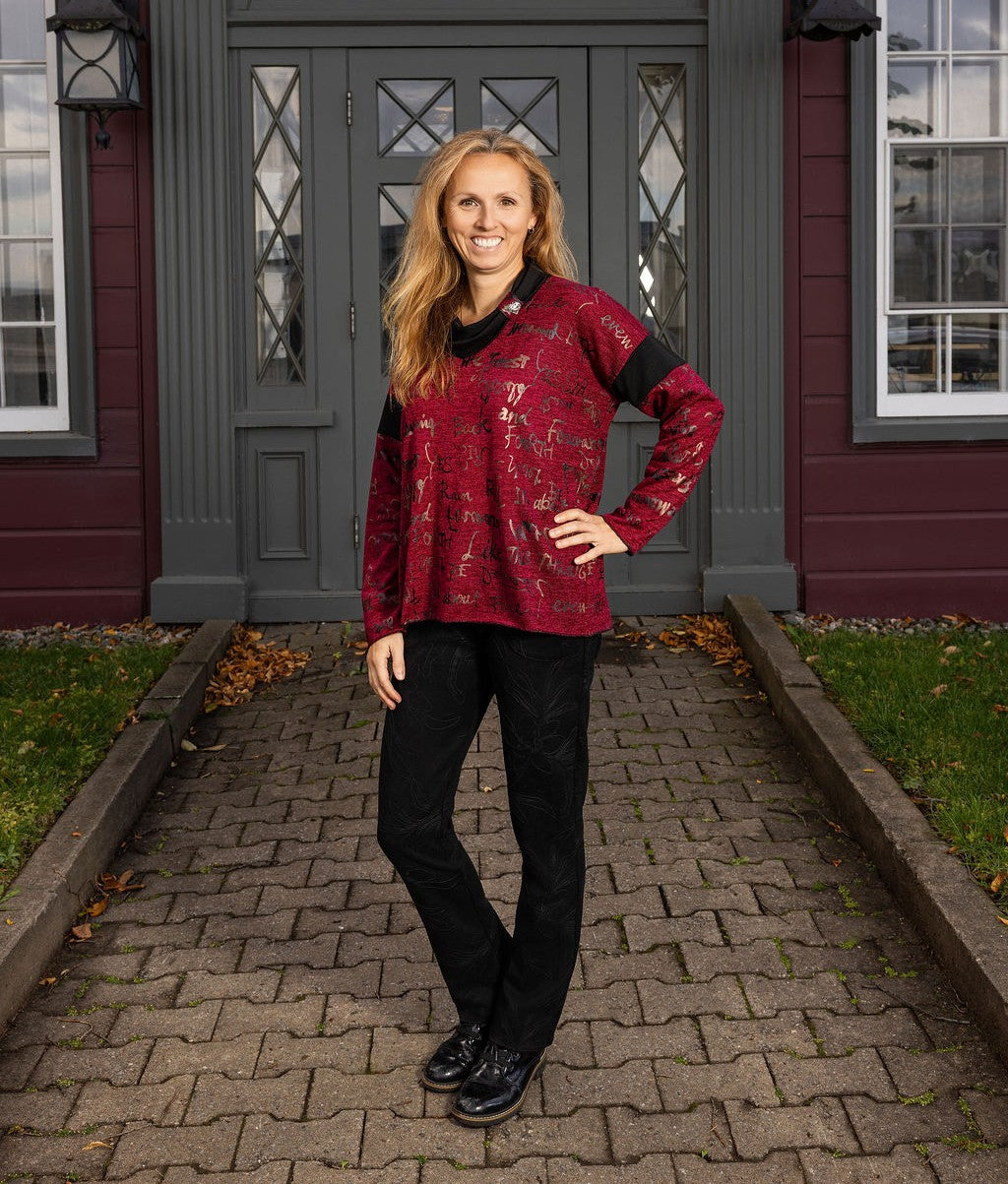 Red Chicoutimi Top