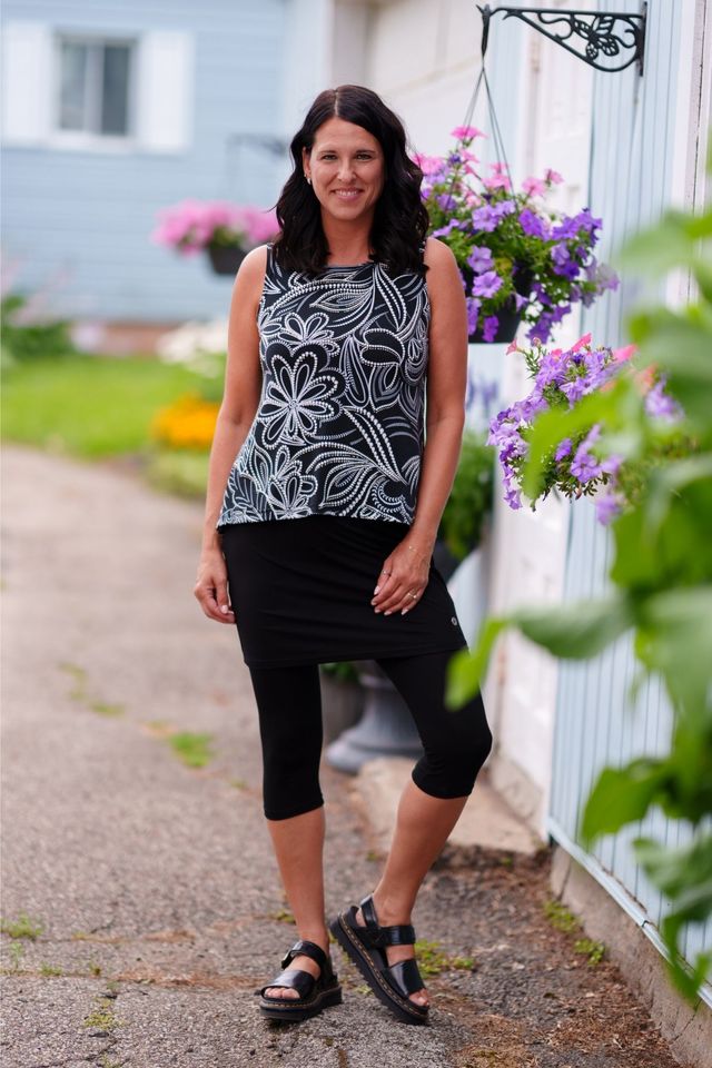 Camisole Sunrise Noir et Blanc