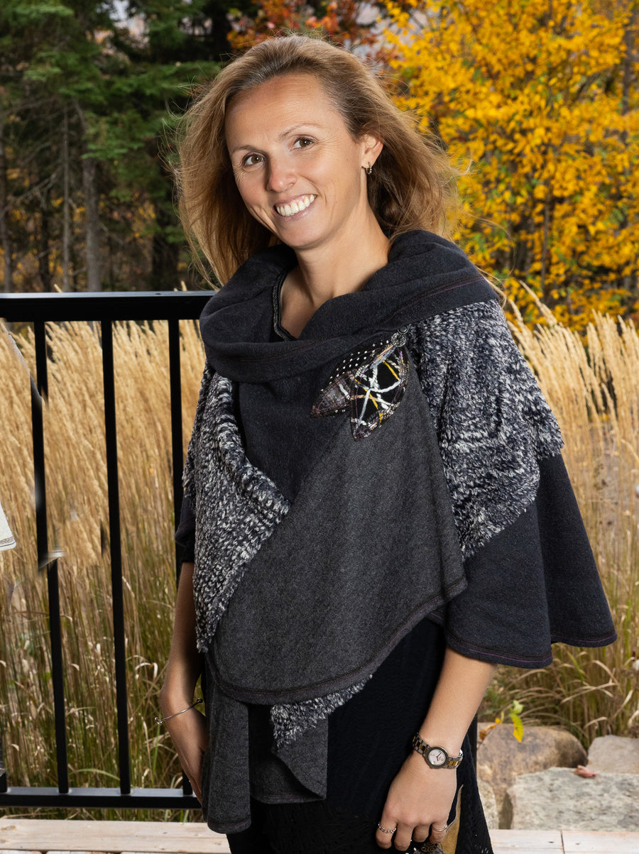 Deluxe Frou-frou Cape Teal